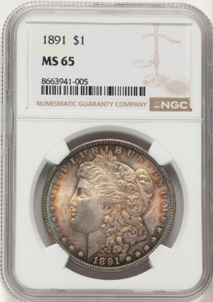 1891 S$1 65 NGC