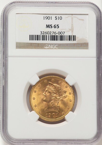1901 $10 65 NGC