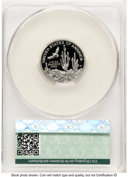 2001-W Proof Platinum Eagle 1/4 oz Non Designation 70 CACG