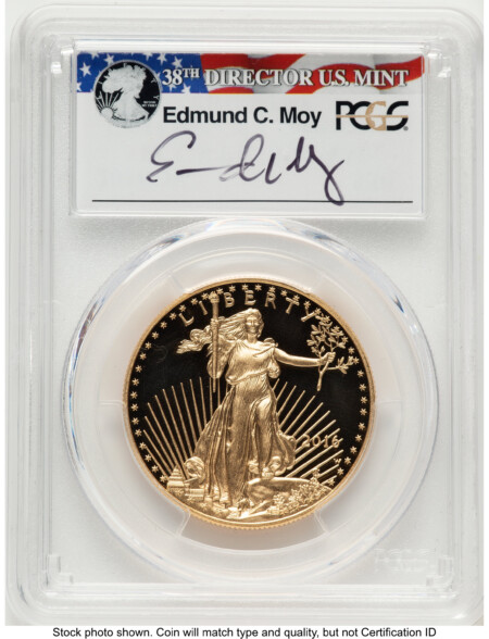 2016-W Proof Gold Eagle 1 oz FS Ed Moy 70 PCGS