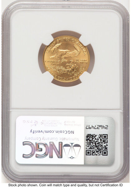 2006-W Burnished Gold Eagle 1/4 oz Jeff Garrett Red Book 70 NGC