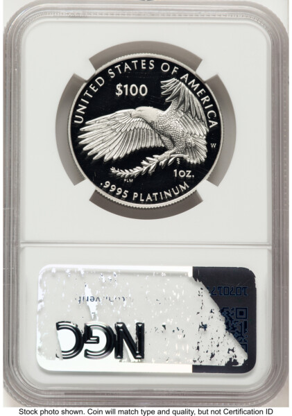 2023-W Proof Platinum Eagle 1 oz Brown Label 70 NGC