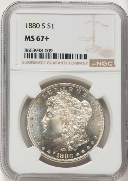 1880-S S$1 NGC Plus 67 NGC