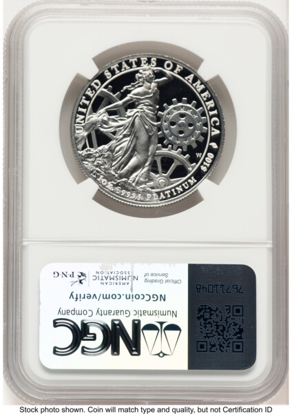 2013-W Proof Platinum Eagle 1 oz Brown Label 70 NGC