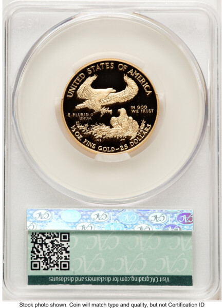 2020-W Proof Gold Eagle 1/2 oz Non Designation 70 CACG