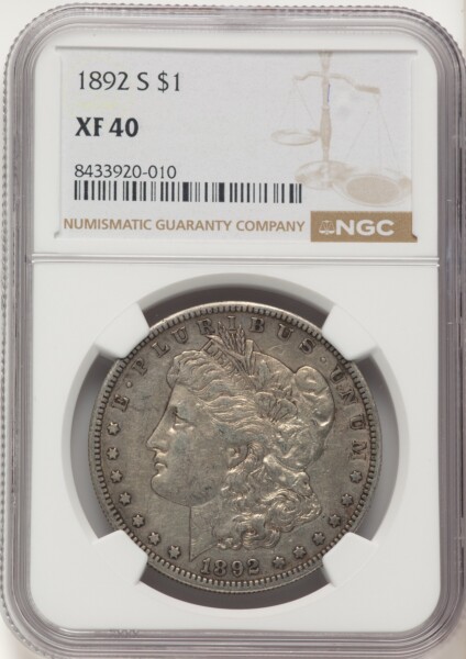 1892-S S$1 40 NGC
