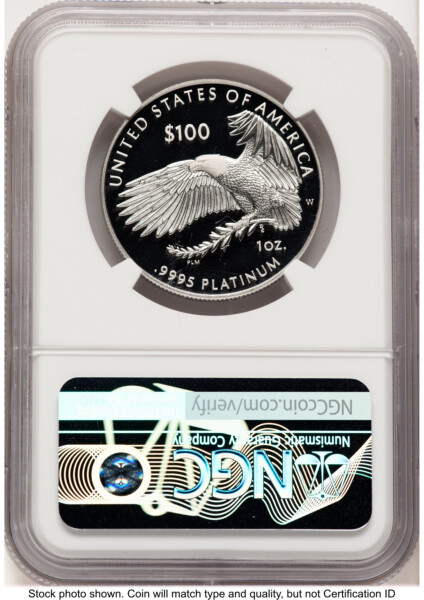 2023-W Proof Platinum Eagle 1 oz ER American Liberty Series Label 70 NGC