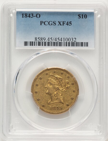 1843-O $10 45 PCGS