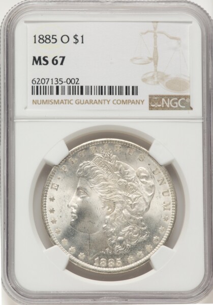 1885-O S$1 67 NGC