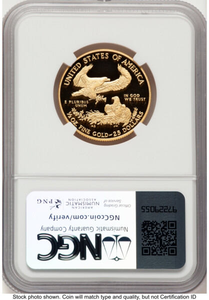 2010-W Proof Gold Eagle 1/2 oz ER Kenneth Bressett Red Book 70 NGC