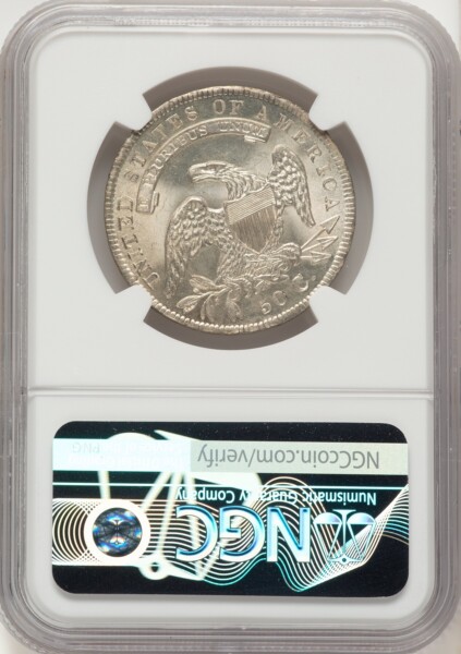 1834 50C Large Date Large Letter, MS 65 NGC