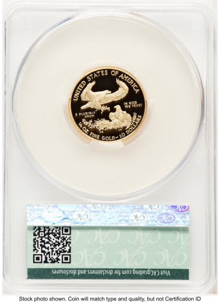2010-W Proof Gold Eagle 1/4 oz Non Designation 70 CACG