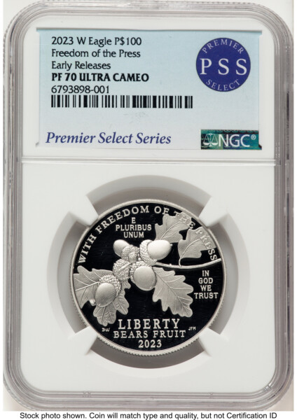 2023-W Proof Platinum Eagle 1 oz ER Premier Select Series 70 NGC
