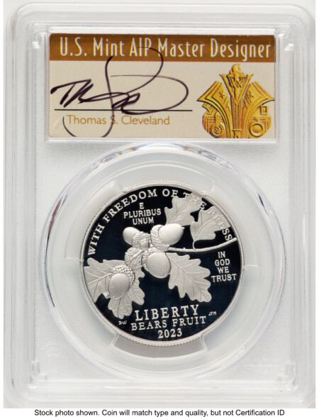2023-W Proof Platinum Eagle 1 oz FDI Thomas Cleveland Art Deco Washington DC 70 PCGS