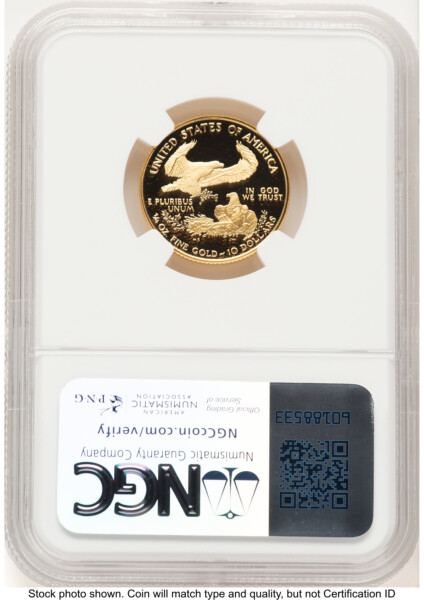 2006-W Proof Gold Eagle 1/4 oz Brown Label 70 NGC