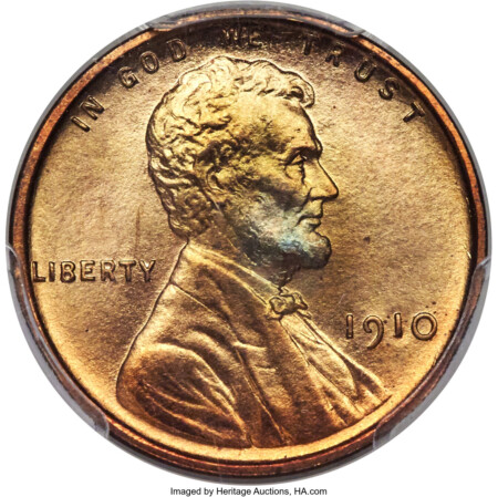 1910 1C, RD PCGS Secure 67 PCGS