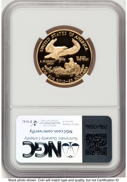2007-W Proof Gold Eagle 1/2 oz ER Kenneth Bressett Red Book 70 NGC