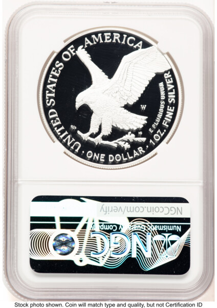 2023-W Proof Silver Eagle Congratulations Set 1 oz FDI Kenneth Bressett Red Book X-Label 10 NGCX