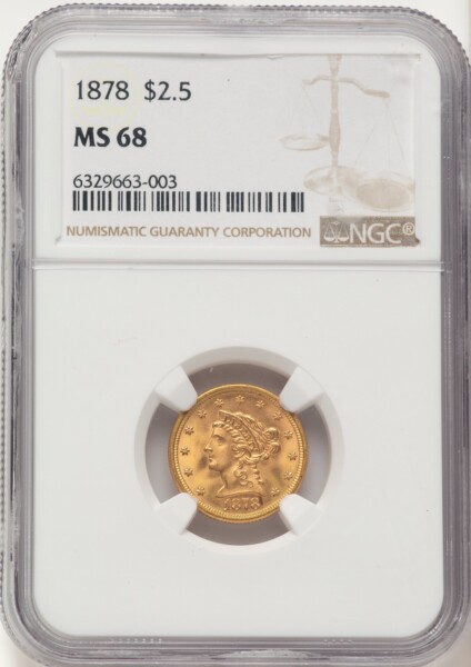 1878 $2 1/2 68 NGC