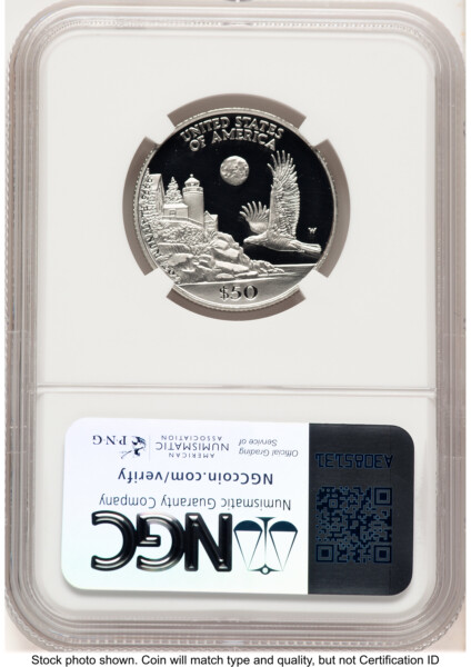 1998-W Proof Platinum Eagle 1/2 oz Brown Label 70 NGC