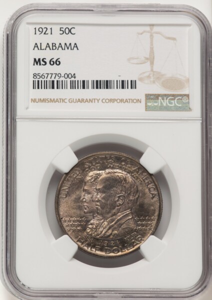1921 50C Alabama, MS 66 NGC