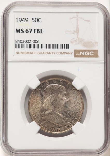 1949 50C, MS,  FL 67 NGC