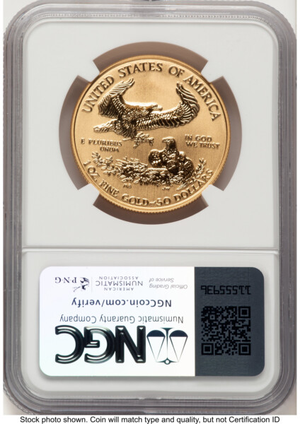 2006-W Reverse Proof Gold Eagle 1 oz Rhett Jeppson 70 NGC