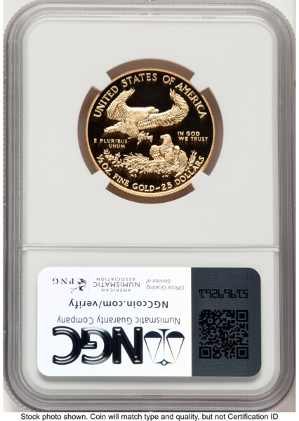2016-W Proof Gold Eagle 1/2 oz ER Kenneth Bressett Red Book 70 NGC