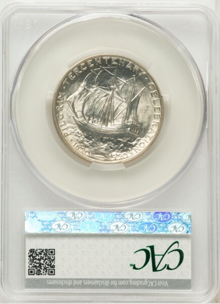 1920 50C Pilgrim, MS 66 CACG