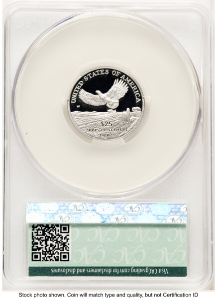 2000-W Proof Platinum Eagle 1/4 oz Non Designation 70 CACG