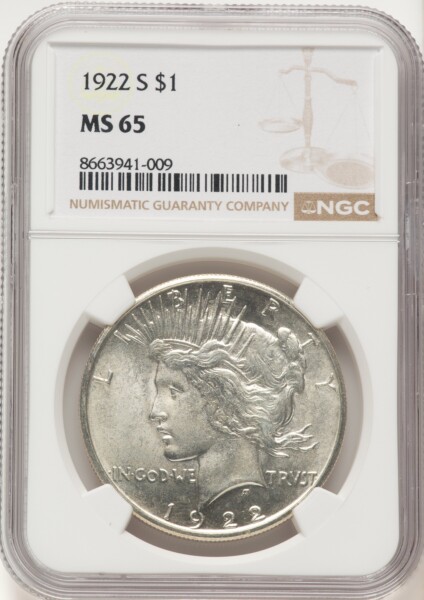 1922-S S$1 65 NGC