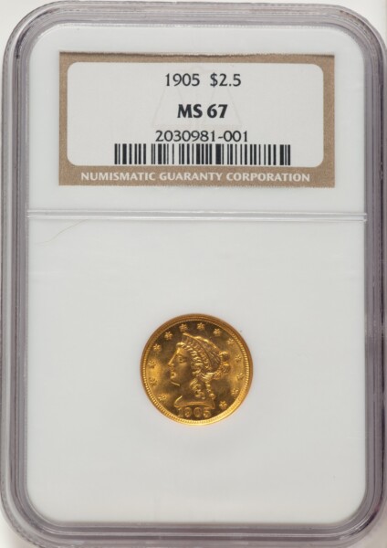1905 $2 1/2 67 NGC