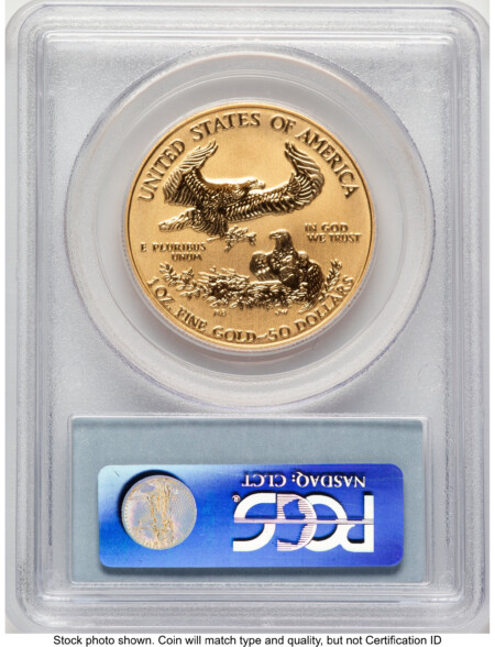 2006-W Reverse Proof Gold Eagle 1 oz Blue Label 70 PCGS