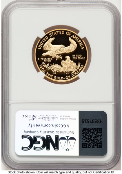 2011-W Proof Gold Eagle 1/2 oz ER Kenneth Bressett Red Book 70 NGC