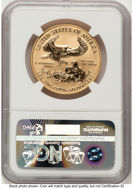 2006-W Reverse Proof Gold Eagle 1 oz 20th Anniversary 70 NGC