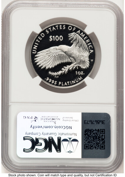 2024-W Proof Platinum Eagle 1 oz ER Premier Select Series 70 NGC