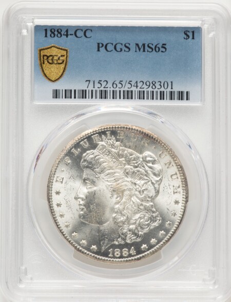 1884-CC S$1 PCGS Secure 65 PCGS