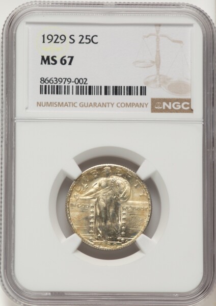 1929-S 25C 67 NGC