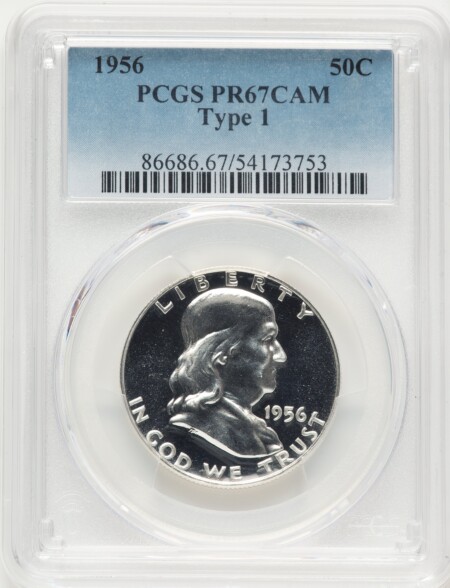 1956 50C Type 1, CA 67 PCGS