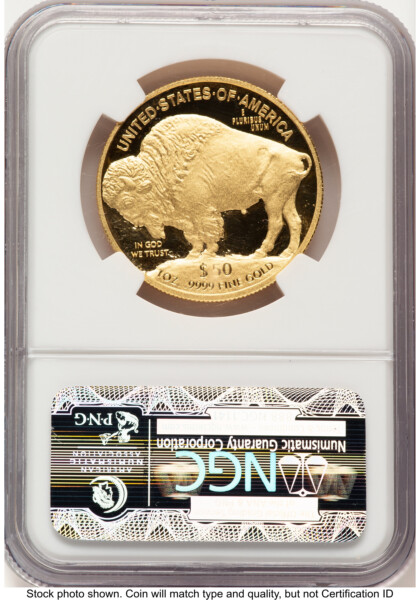 2009-W Proof Gold Buffalo 1 oz ER Blue 70 NGC