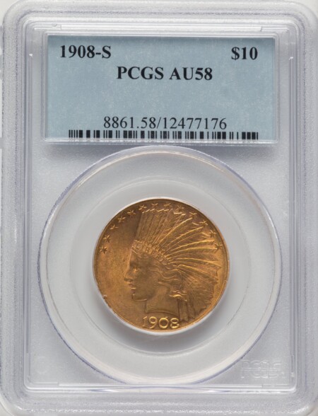1908-S $10 58 PCGS