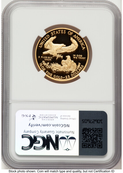 2012-W Proof Gold Eagle 1/2 oz ER Kenneth Bressett Red Book 70 NGC