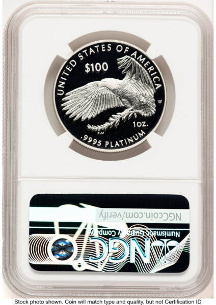 2021-W Proof Platinum Eagle 1 oz Brown Label 70 NGC
