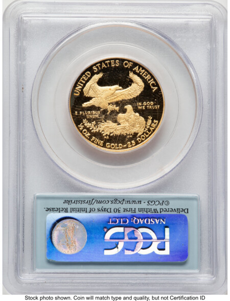 2010-W Proof Gold Eagle 1/2 oz FS Flag 70 PCGS