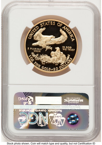 2016-W Proof Gold Eagle 1 oz ER Blue 70 NGC