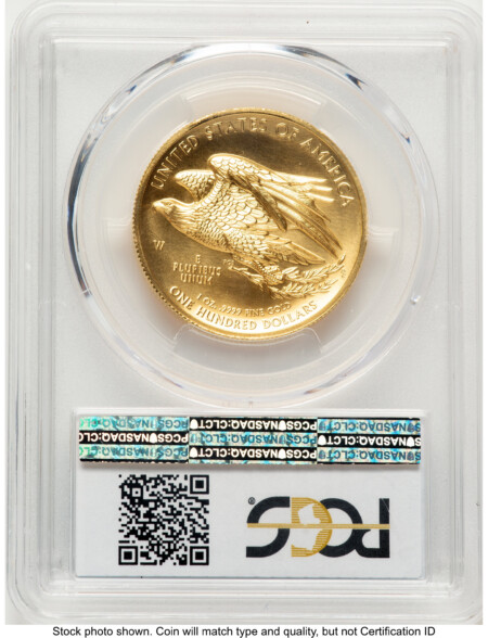 2015-W G$100 American Liberty High Relief Blue Gradient 70 PCGS