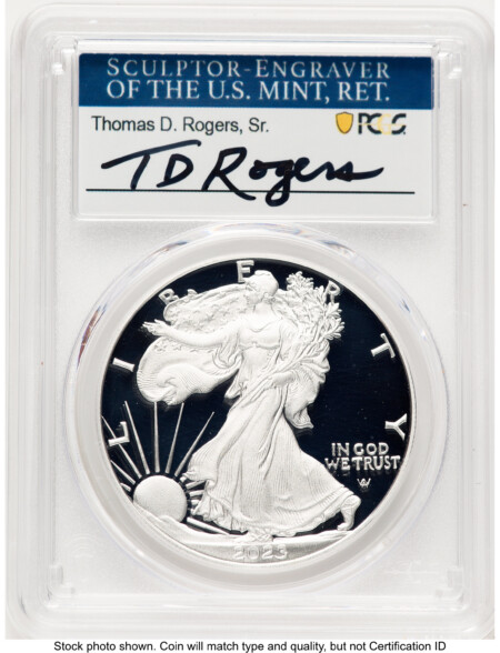 2023-W Proof Silver Eagle 1 oz TD Rogers 70 PCGS