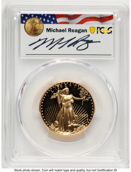 1993-P Proof Gold Eagle 1/2 oz Reagan Legacy Series Michael Reagan 70 PCGS