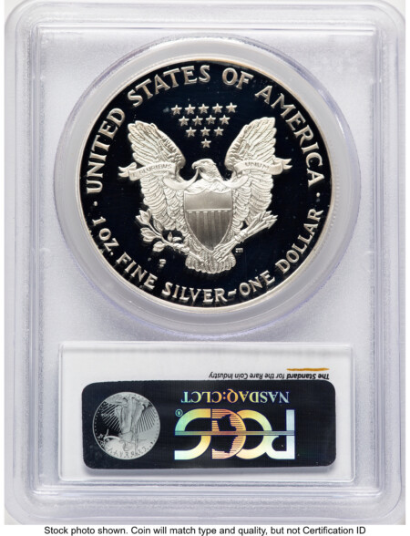 1998-P Proof Silver Eagle 1 oz Blue Gradient 70 PCGS