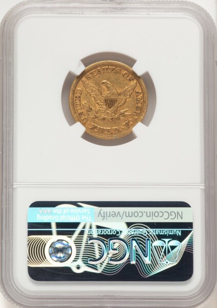 1852 $5 55 NGC